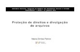 Proteção de direitos e divulgação de arquivos / Helena Simões Patrício