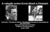 A relação entre Ernst Mach e Albert Einstein