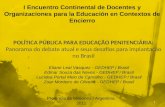 POLÍTICA PÚBLICA PARA EDUCAÇÃO PENITENCIÁRIA: Panorama do debate atual e seus desafios para implantação no Brasil