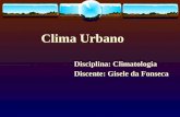 Clima urbano - Ilhas de Calor