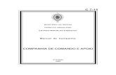 MANUAL DE CAMPANHA COMPANHIA DE COMANDO E APOIO C 7-15