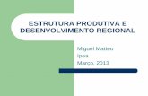 Estrutura Produtiva e Desenvolvimento Regional / Miguel Matteo, Instituto de Pesquisa Econômica Aplicada. Brasil