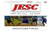 Boletim Final - Etapa da SDR Rio do Sul do Jesc (12-14)