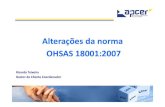 Alterações da norma ohsas 1800.2007