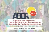 Festival 2015 - Captação com Empresas