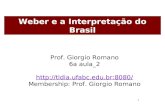 Aula 6b weber_brasil - Estado e Relações de Poder - UFABC