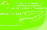 - Biologia - Exercícios Resolvidos Primeira Lei de Mendel  ( 3 )