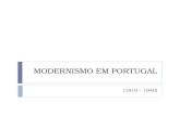 Modernismo em Portugal -  Fernando Pessoa