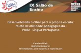 Desenvolvendo o olhar para a própria escrita: relato de atividade pedagógica do PIBID - Língua Portuguesa