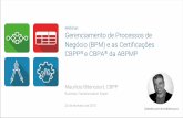 Webinar sobre Gerenciamento de Processos de Negócio (BPM) e as Certificações CBPP® e CBPA® da ABPMP