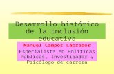 Desarrollo histórico de la inclusión educativa