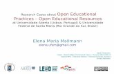 Research Cases about Open Educational Practices – Open Educational Resources at Universidade Aberta (Lisboa, Portugal) & Universidade Federal de Santa Maria (Rio Grande do Sul, Brasil)