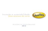 Relatório de Sustentabilidade 2012 Usaflex