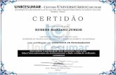 SUPERIOR DE TECNOLOGIA EM ANÁLISE E DESENVOLVIMENTO DE SISTEMAS com certificação em ASSISTENTE DE PROGRAMADOR