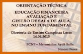 Orientação Técnica Educação Financeira - Ensino Fundamental - anos finais