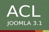 ACL Joomla! 3.x (Lista de Controle de Acesso) J!Day SP /2013