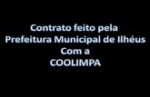 Contrato da Prefeitura com a COOLIMPA