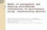 Model of management and sharing distributed information of pollinators using  biodiversity portals