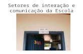 Setores de interação e comunicação da escola
