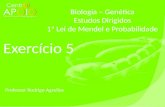 - Biologia - Exercícios Resolvidos Primeira Lei de Mendel ( 5 )