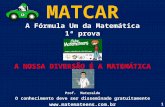 MATCAR - A Fórmula um da matemática