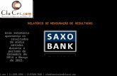 RELATORIO SAXO BANK