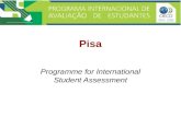Pisa - avaliação externa do sistema de ensino