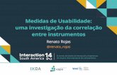Renato Rojas da Cruz: Medidas de Usabilidade - uma investigação da correlação entre instrumentos