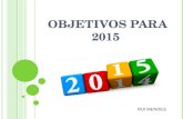 Objetivos 2015
