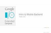 Backend em aplicações Android - Google I/O 2015