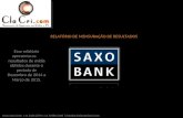 Relatório Saxo Bank - Janeiro a Abril de 2015