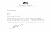 Carta de Condolencias Del Presidente Danilo Medina Por Fallecimiento de Elis Rafael Ramos Abreu