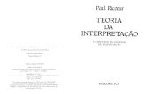 Paul Ricoeur - Teoria Da Interpretação - O Discurso e o Excesso de Significação (1976)