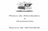 Real Sport Clube: Plano Atividades e Orçamento 2015-2016