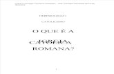 O QUE É IGREJA CATÓLICA ROMANA?