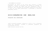 Dicionário de Bolso o. de Andrade