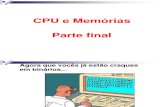 CPU e Memórias  2015