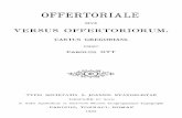 Offertoriale, 1935