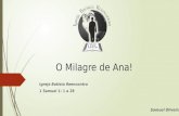 O Milagre de Ana - Pregacao Samuel Oliveira