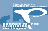 Guião de Implementação Conhecimento Explícito de Língua