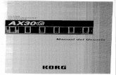 Manual completo da Korg toneworks Ax30g Espanhol