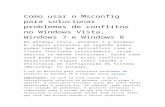 Como Usar o Msconfig Para Solucionar Problemas de Conflitos No Windows Vista