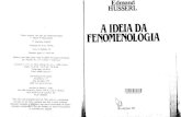 HUSSERL, Edmund. a Idéia Da Fenomenologia.