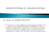 Anestesia e Analgesia