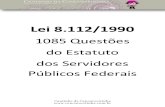Lei 8112.90 - 1085 Questões Para Estudo