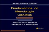 Fundamentos de Metodologia Científica – Teoria Da Ciência e Iniciação à Pesquisa – José Carlos Köche