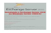 Instalando o Exchange Server 2010 No Windows Server 2008 R2