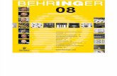Behringer Full Line Catalog 2008 Portuguese