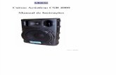 Caixas Acústicas CSR 4000 - Manual de Instruções
