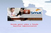 Resumo Geral Auxiliar Administrativo - Senac